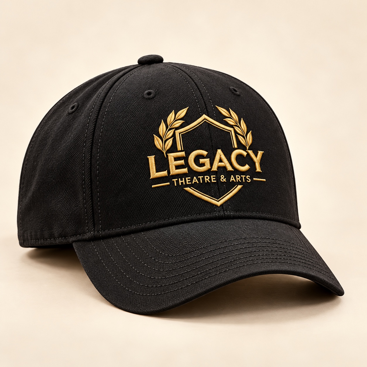 Embroidered cap — design preview